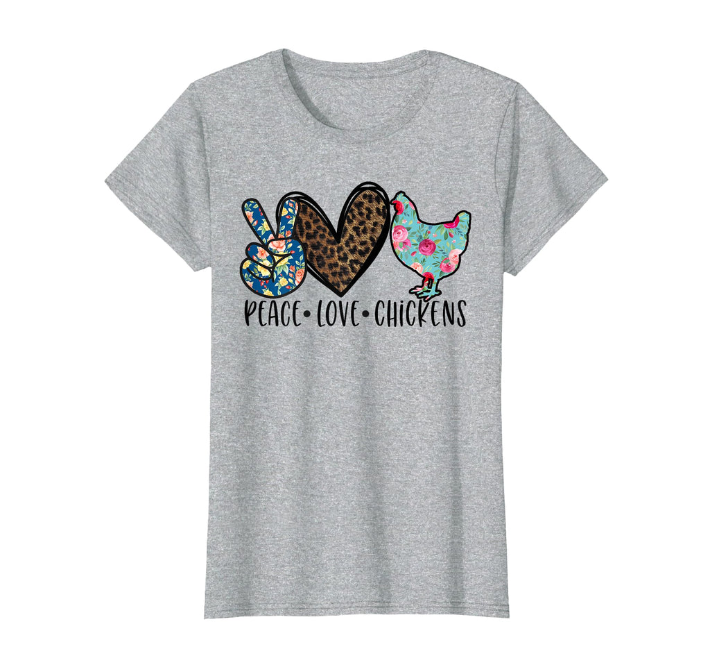 Peace Love Chickens Funny Chicken T-Shirt - Streetwear Style Men Women