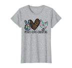 Peace Love Chickens Funny Chicken T-Shirt - Streetwear Style Men Women