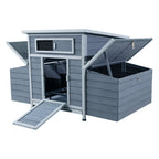 Large Chicken Coop Outdoor Hen House & Dual Nesting Boxes