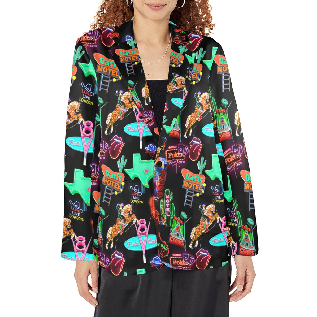 Baha Ranch Vegas Neon Women's Western Blazer
