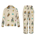 Baha Ranch The Last Roundup Western Rodeo Satin Pajama Set