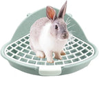 Rabbit Litter Box Bunny Corner Toilet Box Potty Trainer For Hamster Guinea Pig Ferret Rat Chinchialla Cage Pan