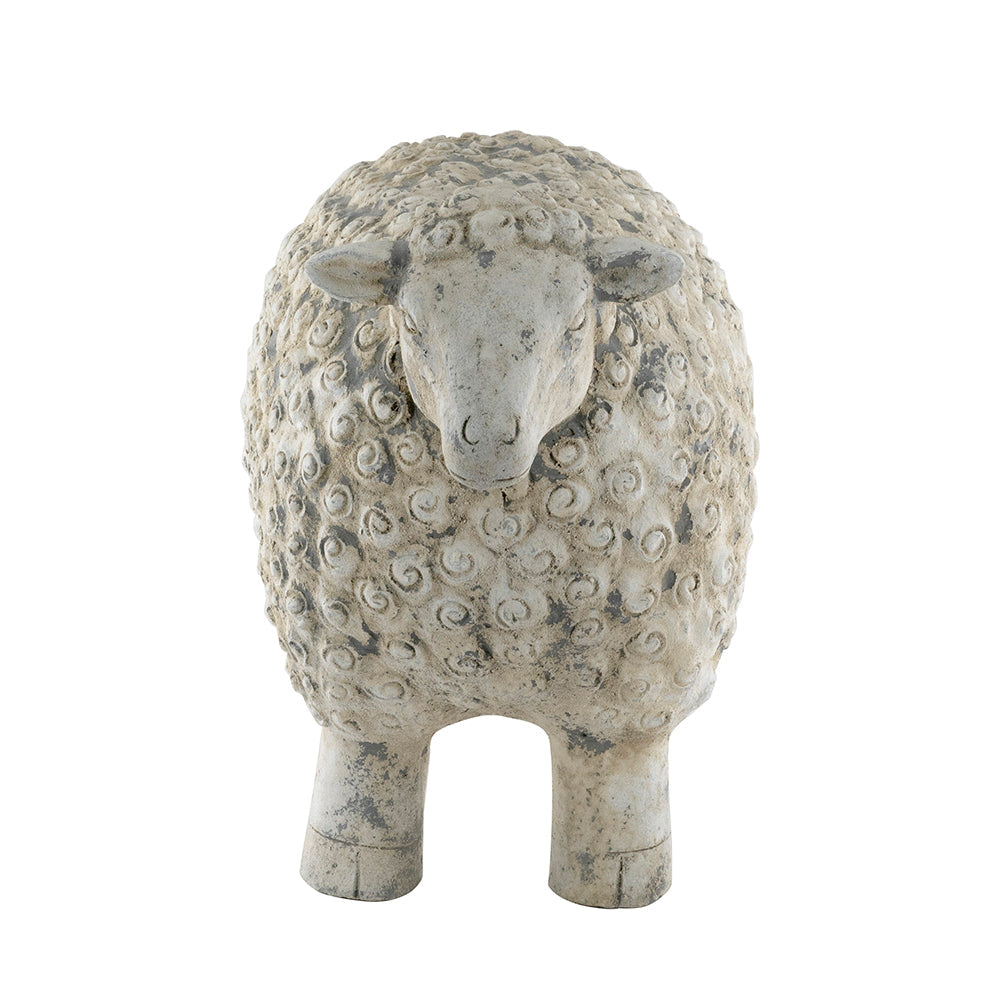 Magnesium Sheep Figurine with Weathered Finish