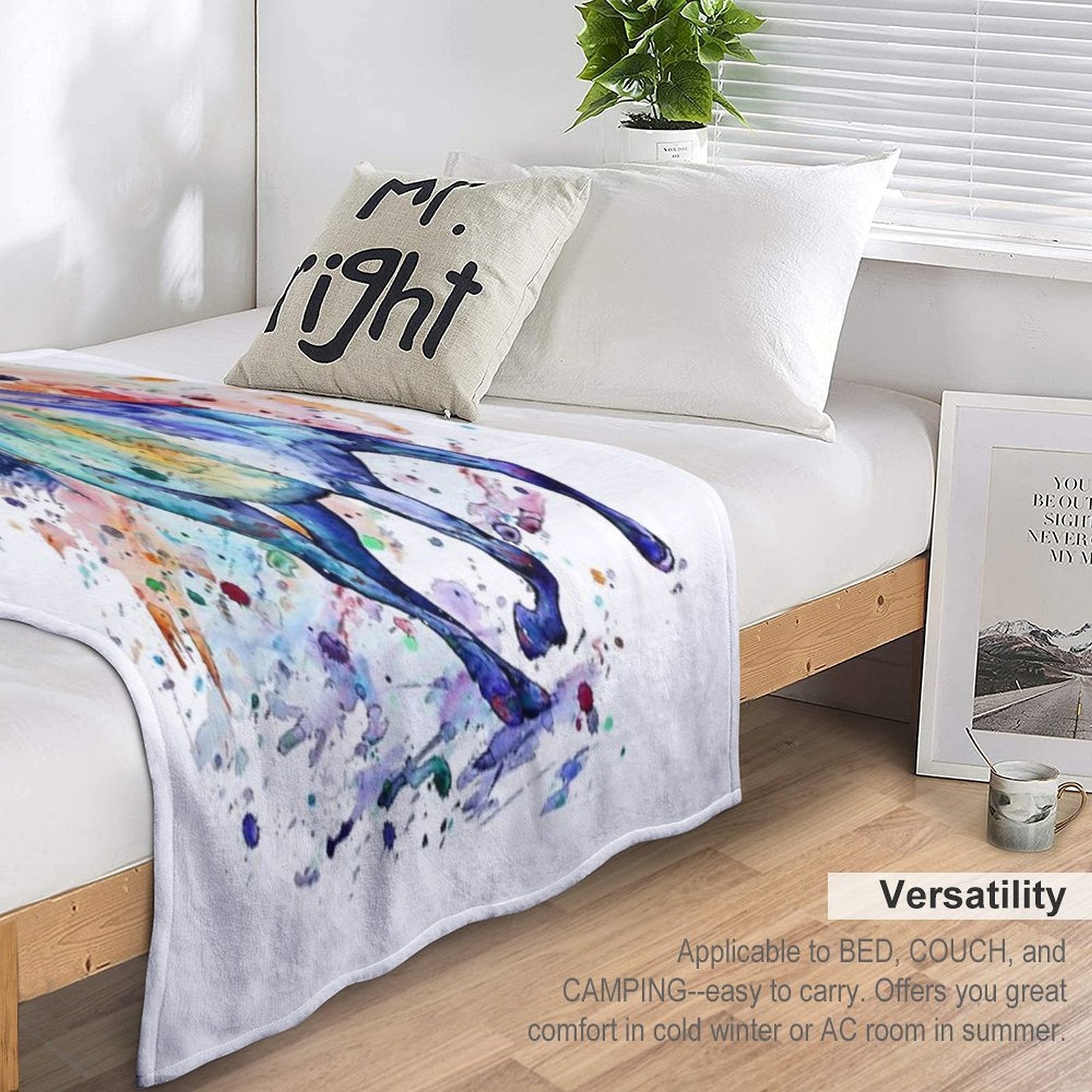 Horse Art Throw Blanket