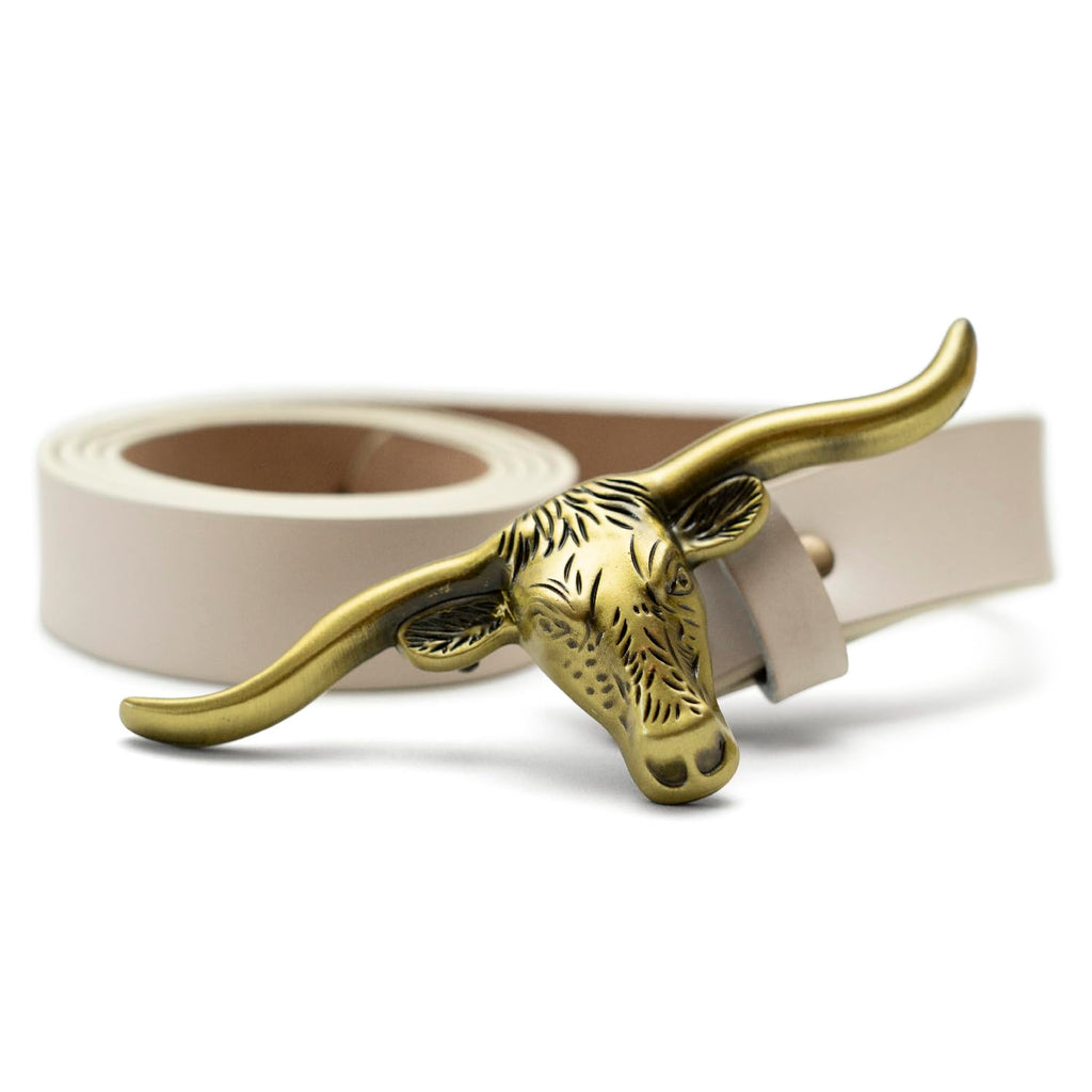 Signature Longhorn Western Leather Belt for Women