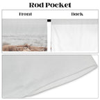 Baha Ranch Highland Cows Window Curtain 52"x63" (2-Piece) Made in America
