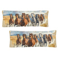 Baha Ranch Running Horses Western Body Pillow Cover Made in America
