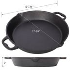 17-Inch Pre-Seasoned Cast Iron Skillet
