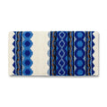 1423-9 Riverland 36x34 New Zealand Wool Saddle Blanket WHT RYL SKY