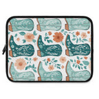 Coastal Cowboy Boot Laptop Sleeve | Teal Western Floral Tech Cover
