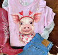 Valentine’s pig (DTF Tee)