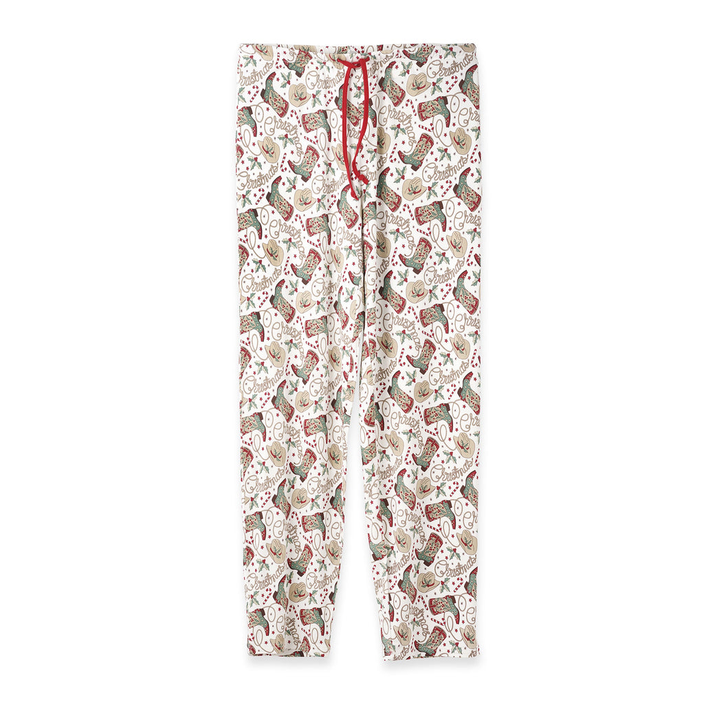 Western Christmas Family Matching Bamboo Pajamas - Cowboy