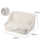 Rabbit Litter Box Bunny Corner Toilet Box Potty Trainer For Hamster Guinea Pig Ferret Rat Chinchialla Cage Pan
