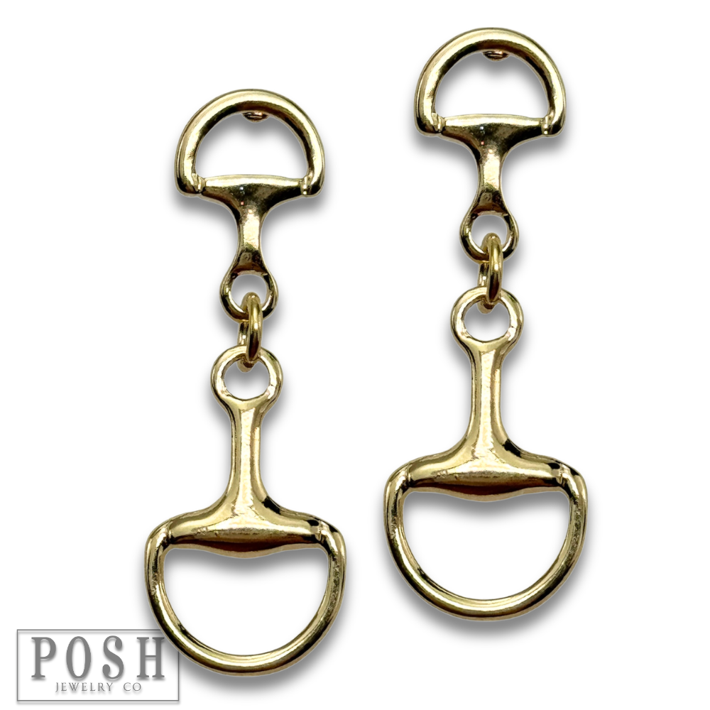 Equestrian charm dangle earring