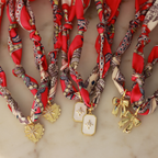 Rodeo Rose Scarf Necklace