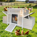 Large Wooden Chicken Coop Outdoor Hen House with Nesting Boxes