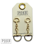 Equestrian charm dangle earring