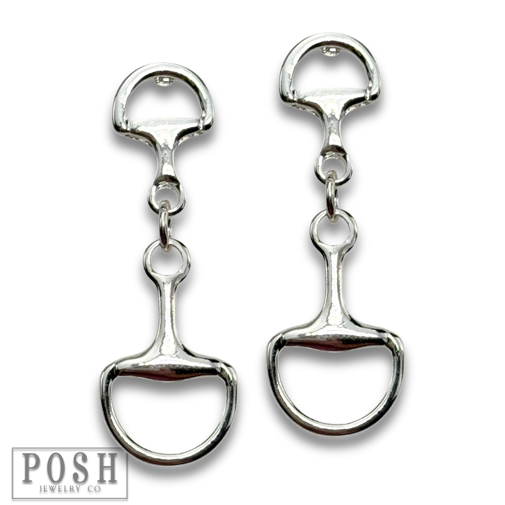 Equestrian charm dangle earring