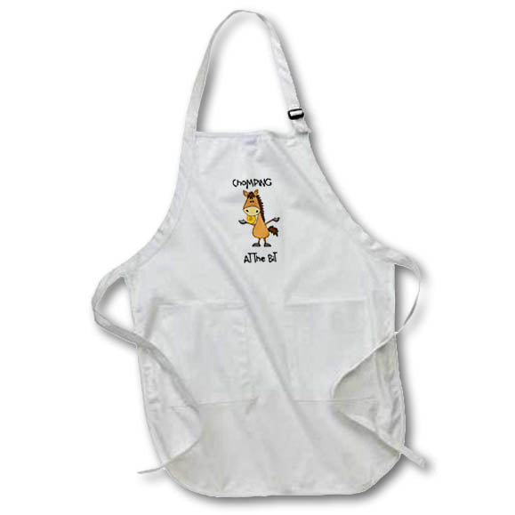 Apron - Funny Bitcoin Digital Horse chomping at the bit Cryptcurrency Crypt
