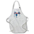 Apron - Cute Red, White, and Blue Horse Saddle Illustration Cute Illustrations