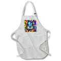 Apron - Funny bunny rabbit face. Cheerful digital art, family friendly gift Alexis Design - Animals Bunny