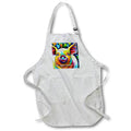 Apron - Happy Birthday. Stunning pig cool digital art. Funny greeting card Alexis Design - Animals Pig