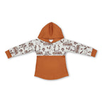 Horse cactus western kids boys hoodie