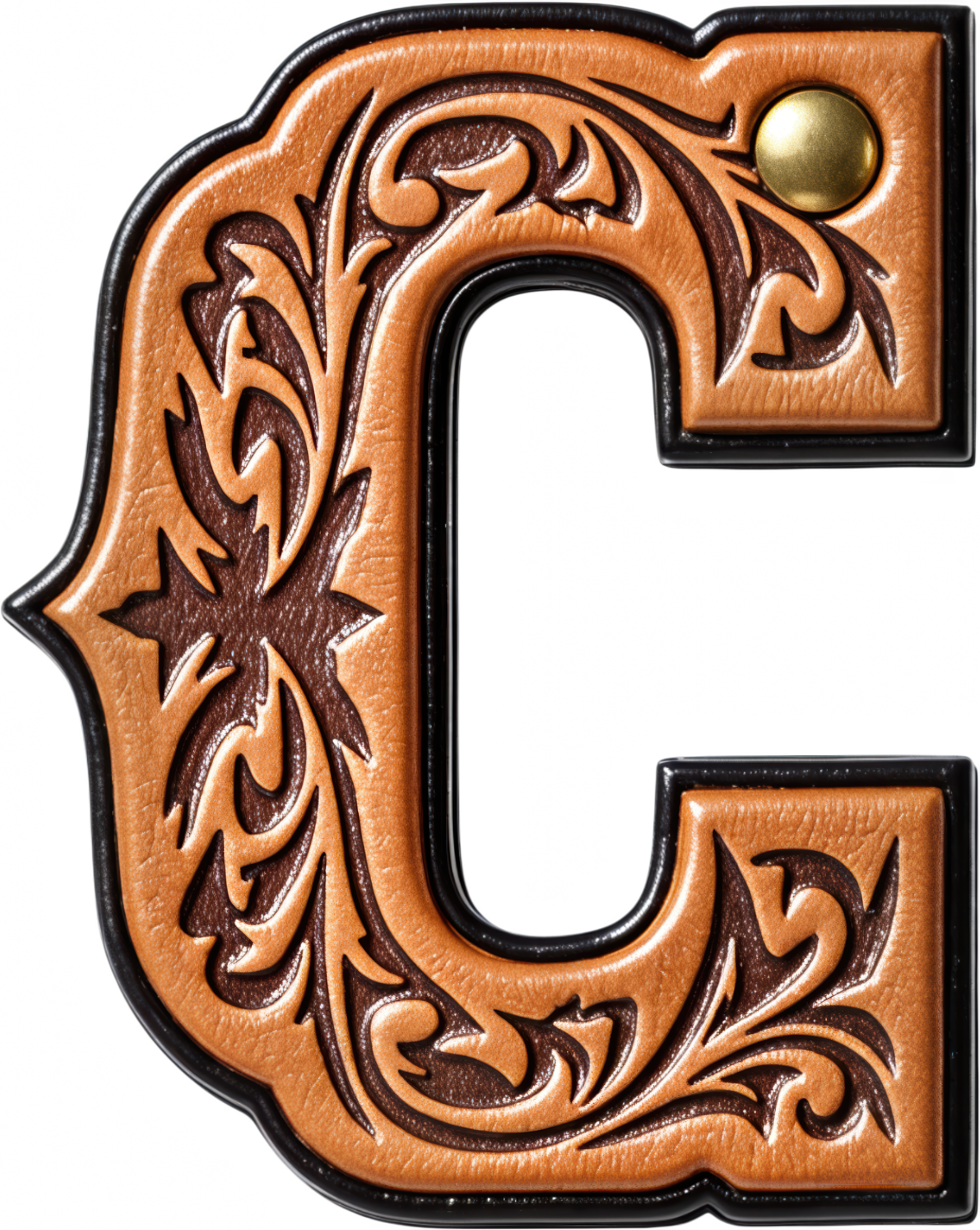Baha Ranch Monogrammed Initial Western Leather Look Saddle Longhorn Cowboy Cowgirl Kitchen Dish Towels Made in America