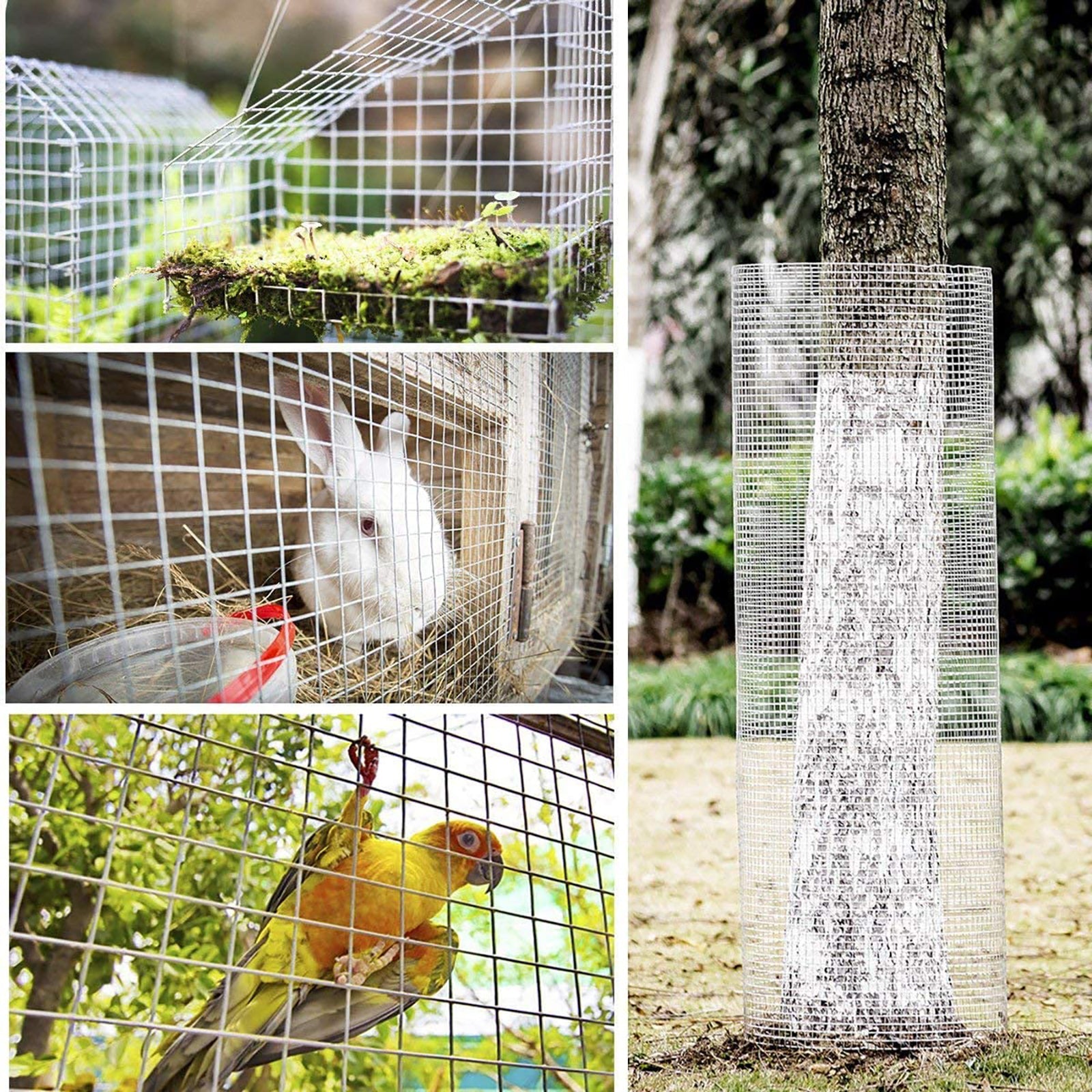 Hardware cloth 1/4 inch 48 inch x 100 foot 23 gauge, hot-dip galvanized welded metal wire fence roll