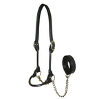 Derby Originals Rolled Leather Cattle Show Halter – Adjustable Fit with 48" Lead and 14" Chain, Small/Medium/Large – 1-Year Warranty