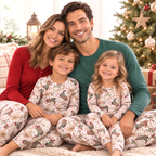 Western Christmas Family Matching Bamboo Pajamas - Cowboy
