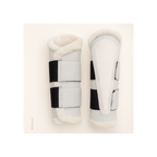 Premium Quality Cotton White Jumping Saddle Pad, Ear Bonnet & Horse Boot Set