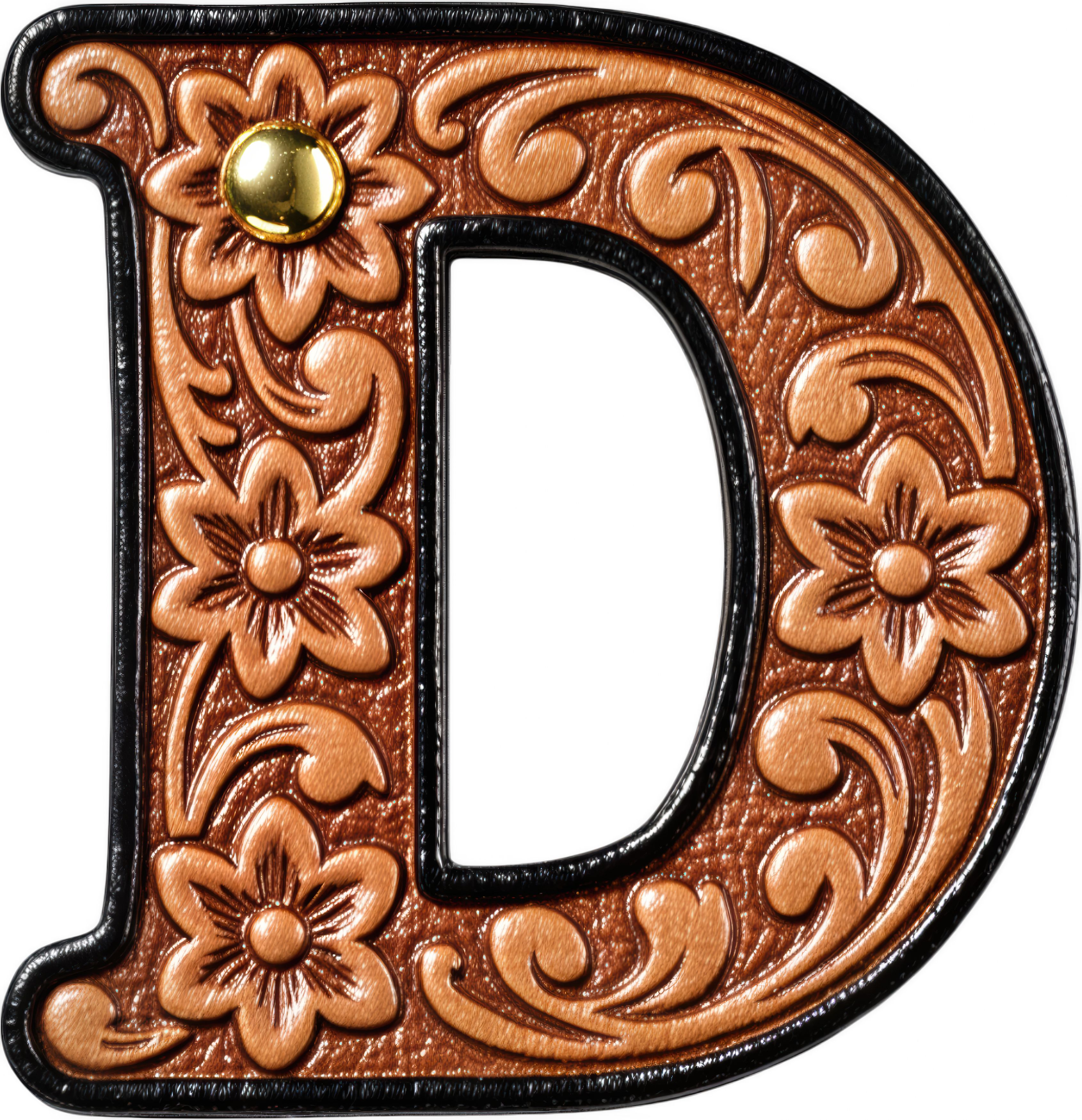 Baha Ranch Monogrammed Initial Western Leather Look Saddle Longhorn Cowboy Cowgirl Kitchen Dish Towels Made in America