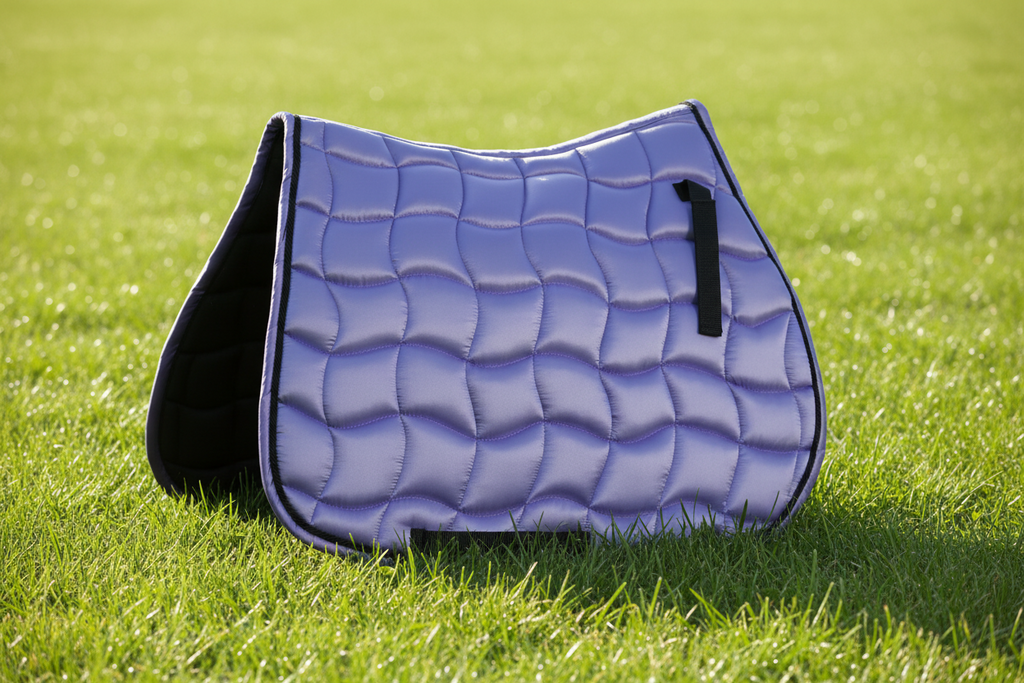 Jumping Horse Saddle Pad with Ear Bonnet and Blushing Boot / Bell Boot option