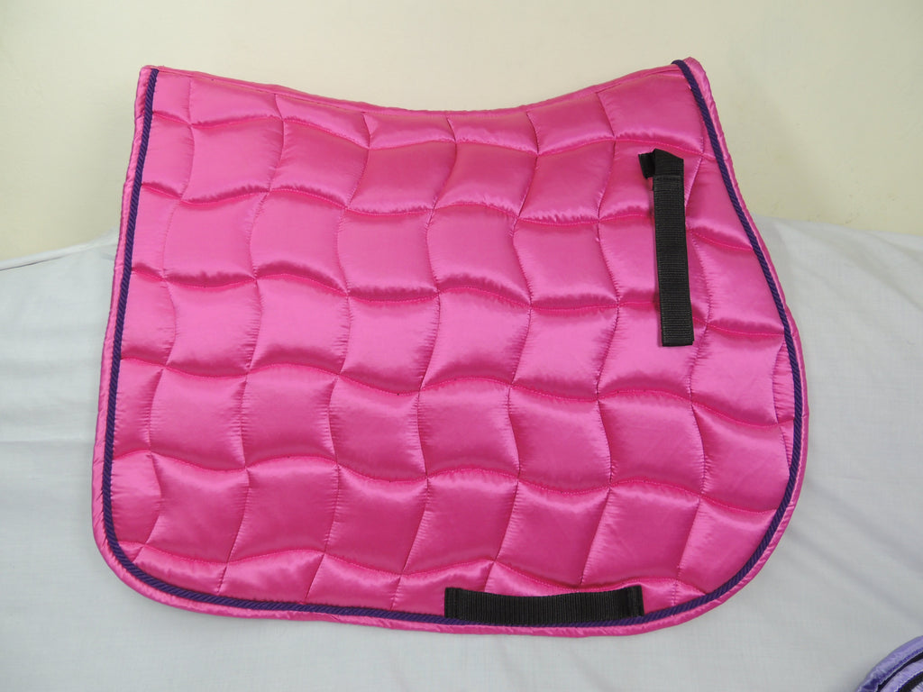 Jumping Horse Saddle Pad with Ear Bonnet and Blushing Boot / Bell Boot option