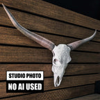ADG42 Decorative Steer Skull and Horns Western Wall Decor