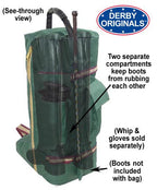 Derby Originals 600D Nylon Padded Tall English Riding Boot Carry Bag - available in multiple colors
