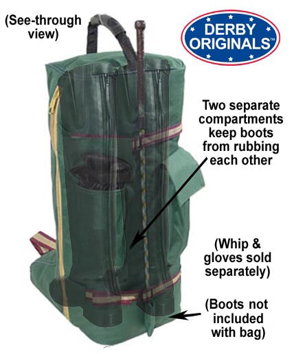 Derby Originals 600D Nylon Padded Tall English Riding Boot Carry Bag - available in multiple colors