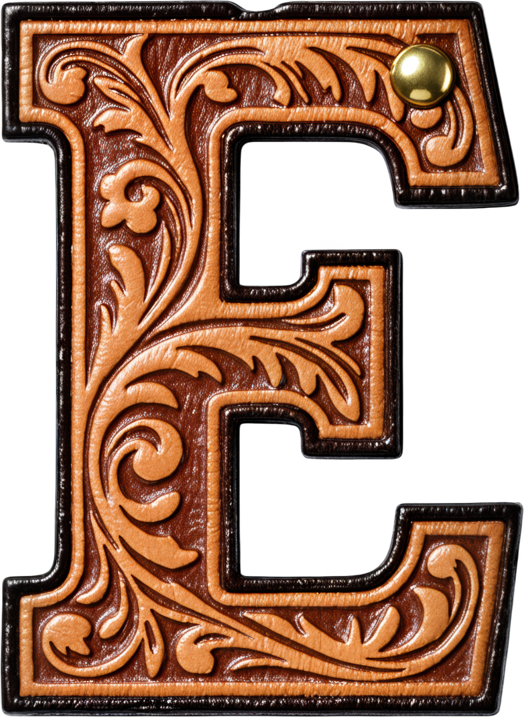 Baha Ranch Monogrammed Initial Western Leather Look Saddle Longhorn Cowboy Cowgirl Kitchen Dish Towels Made in America