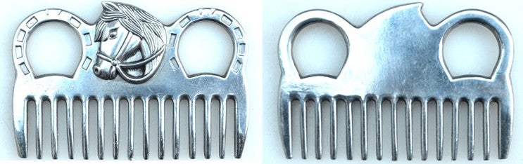 Sturdy Stainless Steel Horse Pony Grooming Tool Comb