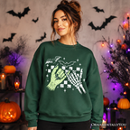 Monster Skeleton Pinky Promise Sweatshirt, Funny Spooky Halloween Sweater
