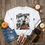 Lady Frankenstein Sweatshirt, Vintage Gothic Beautifully Undead Halloween Sweater
