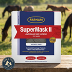 Farnam SuperMask II Horse Fly Mask No Ears Double-Latch Secure Mesh Eye Protection