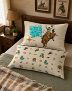 Baha Ranch The Last Roundup Bronc Rider Wild West Pillow Case Made in America