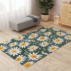 Rabbit Mat, Green Daisy