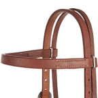 WD-SBHO Heavy Oil Harness Leather Double Buckle 3 4 Browband Headstall