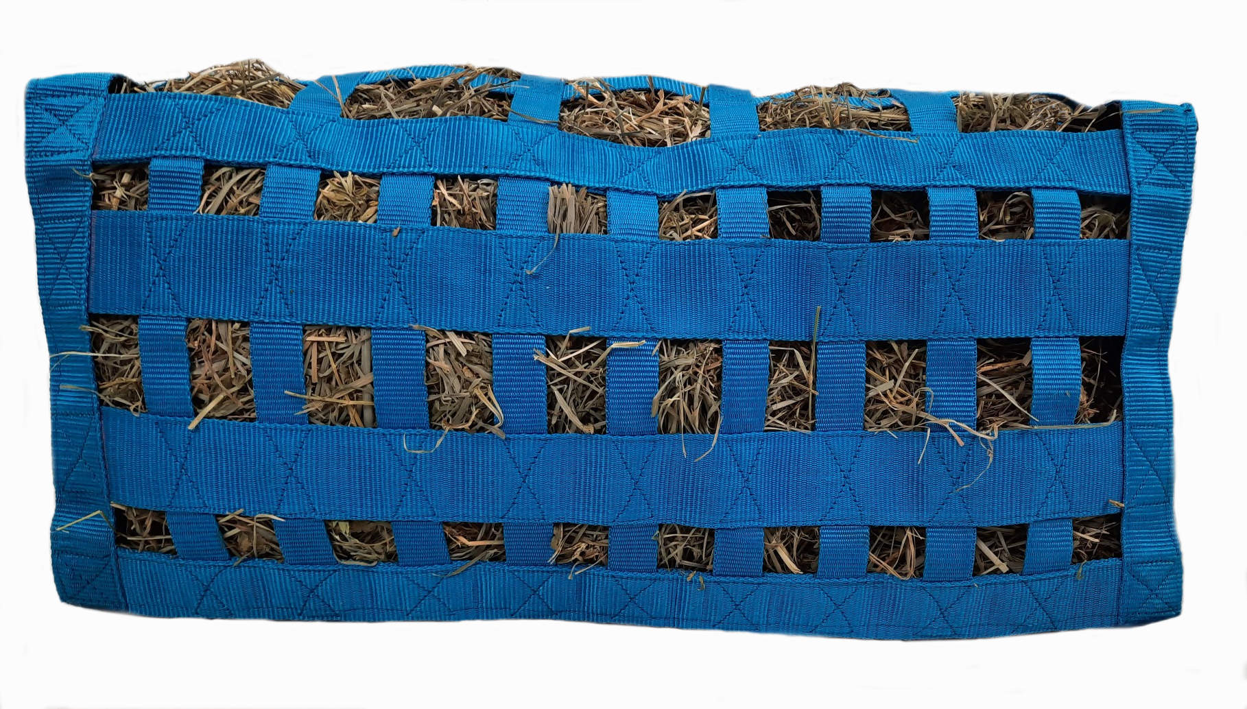 Scratchless Slow Feeder Hay Bag – 3.5" x 3" Square Openings – Easy or Moderate Feeding – 6-Month Warranty | Super Tough Bottom