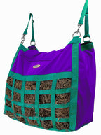 Scratchless Slow Feeder Hay Bag – 3.5" x 3" Square Openings – Easy or Moderate Feeding – 6-Month Warranty | Super Tough Bottom