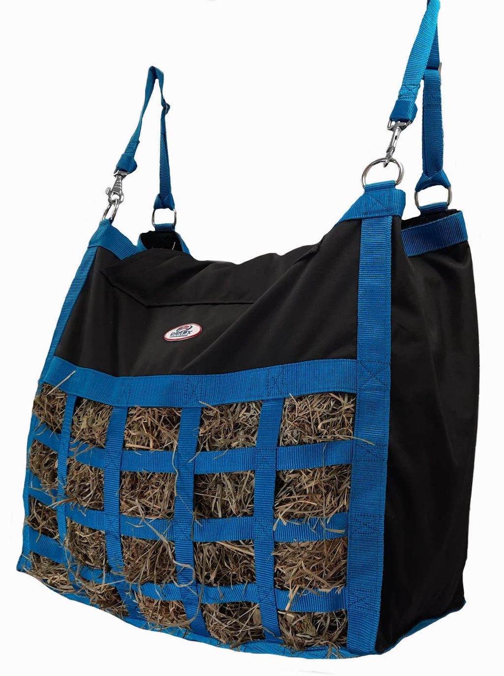 Scratchless Slow Feeder Hay Bag – 3.5" x 3" Square Openings – Easy or Moderate Feeding – 6-Month Warranty | Super Tough Bottom