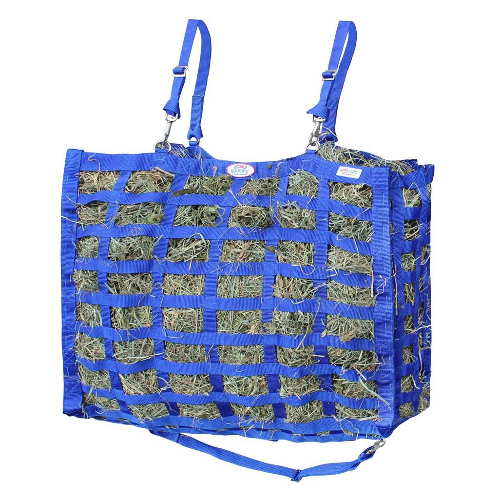 Superior Large 4-Sided Slow Feeder Horse Hay Bag – 1.75" x 3.5" Horse Mouth Openings – Balanced Feeding | Patented Design – 1-Year Warranty